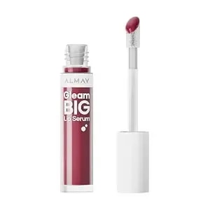 Almay Gleam Big Lip Serum, 300 Make Your Mauve, 0.13 Fl Oz - Hydrating, Moisturizing Lip Serum With High-Shine, Non-Sticky, Sheer Wash Of Color. Hypoallergenic.
