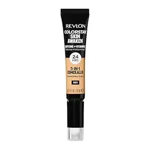 Revlon Colorstay Skin Awaken 5-In-1 Concealer, Lightweight, Creamy Longlasting Face Makeup With Caffeine & Vitamin C, For Imperfections, Dark Circles & Redness, 001 Universal Neutralizer, 0.27 Fl Oz