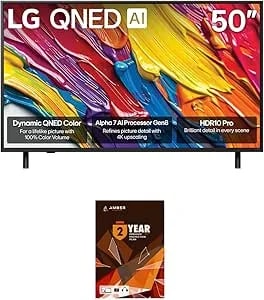 Lg 50qned82aua 50 Inch Qned Ai 4k Smart Tv With hdr10 Pro And 2 Year Amber Protection Plan (2025)