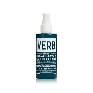Verb Hydrate Leave-In Conditioner, 6.5 Fl Oz – Nourish Dry + Frizzy Hair - Smooth + Detangle - Amber + Warm Jasmine Scent