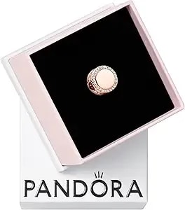 Pandora Moments Engravable Sparkling Button Charm - Jewelry For Women - Includes Gift Box