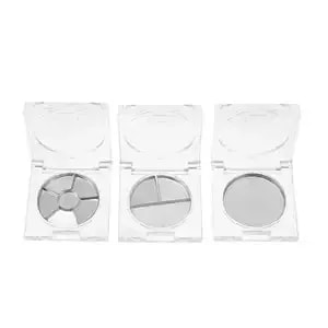 Beaupretty 14pcs Empty Eyeshadow Palette: Refillable Depotting Makeup Palette - Clear Foundation Powder Storage For Eyeshadow Lipstick Blush Powder