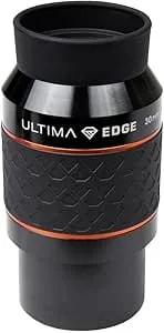 Celestron 93454 Ultima Edge 30mm Parfocal Ultra Flat Field Eyepiece Designed For 2" Focusers - Incredibly Crisp Views, Fully Multi-Coated Lens, Moulded Rubber Grip, Black