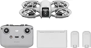 Dji Neo Fly More Combo, Mini Drone With 4k Uhd Camera For Adults, 135g Self Flying Drone That Follows You, Palm Takeoff, Subject Tracking, Quickshots, Stabilized Video, With Rc-n3 And 3 Batteries