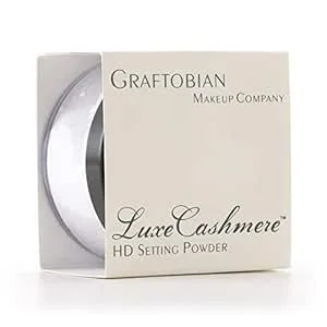 Graftobian Hd Lucecashmere Setting Powder (0.7 Oz) - No Flashback, Matte, Silky Smooth Finish (Coconut Cream Pie, .7 Oz)