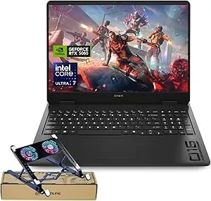 Hp Omen 16 Ultra Slim Rtx 5060 2025 Ai Gaming Laptop,16" Fhd+144hz,Intel Ultra 7 255h(Beats Intel i7-14700),32gb ddr5 Ram,1tb Ssd,Rgb Backlit Keyboard,w11h,Bundle With Pco Laptop Cooler