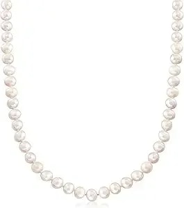 Ross-Simons 7-8mm Cultured Pearl Necklace With Sterling Silver