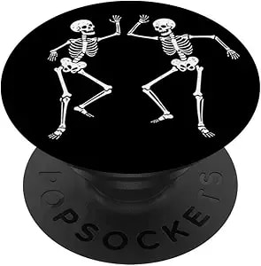 Popsockets Phone Grip – Funny Popsocket - Dancing Skeleton Popsockets Adhesive Popgrip