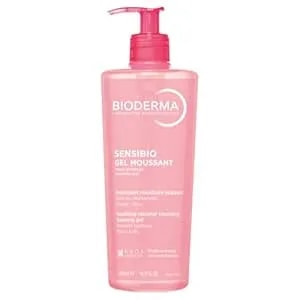 Bioderma Sensibio Foaming Gel Gentle Face Cleanser, Cleansing And Makeup Removing Refreshing Feeling For Sensitive Skin, Unscented, 16.9 Fl Oz