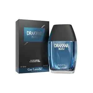 Guy Laroche Drakkar Bleu - Iconic Designer Fragrance - Powerful, Aquatic & Fresh Eau De Parfum - Aquatic FougèRe - Long Lasting Mens Cologne - Day And Evening Scent 3.4 Fl Oz