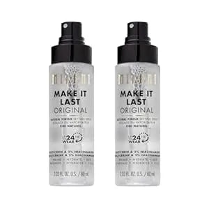 Milani Setting Spray + Primer, Make It Last Original - Natural Finish With Niacinamide For Hydration, Setting Spray For Makeup And Face Primer, 3-In-1 Prime + Hydrate + Set, 2.03 Fl. Oz - 2 Pack