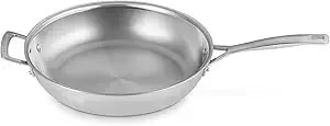 Le Creuset Stainless Steel Classic 3-Ply Fry Pan, 12"