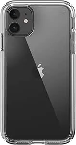 Speck Iphone 11 Clear Case - Drop Protection, Anti-Yellowing, Anti-Fade Slim Transparent - Shock-Absorbent Iphone 11 Cases Bumper Cover - Heavy Duty - Perfect Clear Presidio