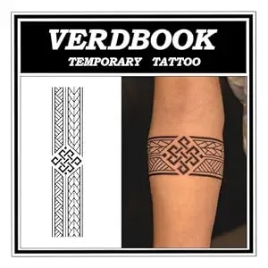 Waterproof Semi Permanent Voltage Spine Tattoos Women, 2 Sheets