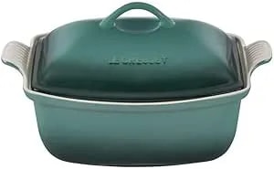Le Creuset Heritage Stoneware Deep Baker With Lid, 4.5 Qt., Artichaut