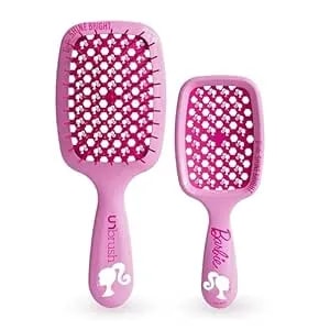 Unbrush Barbie Detangling Brush Duo - Shine Bright - Pink