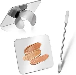 Abeillo Makeup Mixing Palette, Foundation Spatula, Stainless Steel, Nail Art Palette