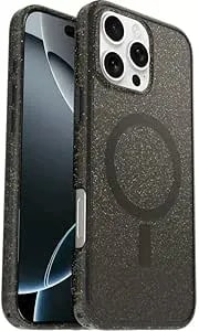Otterbox Iphone 16 Pro Max (Only) - Symmetry Clear Series+ Case - Stardust Night (Silverflake/Trans Black) - Snaps To Magsafe - Raised Edges Protect Camera & Screen - Non-Retail Packaging