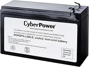 Cyberpower rb1280a Ups Replacement Battery Cartridge, Maintenance-Free, User Installable, 12v/9ah