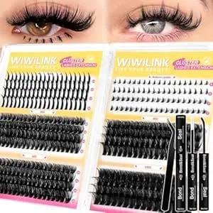 Fluffy Lash Clusters Kit Wispy 452pcs Eyelash Clusters With Spikes 50d 60d 80d 100d Manga Cluster Eyelash Extensions Kit Volume Lash Extension 10-16mm False Eyelashes Kit