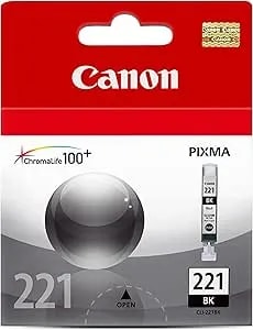 Canon CLI-221 Genuine Black Ink Tank, Compatible With MP980, MP560, MP620, MP640, MP990, MX860, MX870, iP4600, iP3600, And iP4700 Printers
