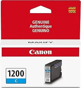 Canon Pgi-1200 Genuine Cyan Ink Tank, Compatible With mb2120, mb2720, mb2020, And mb2320 Printers
