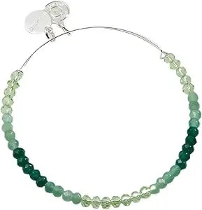 Alex And Ani Ombre Faceted Stone Beaded Charm Bangle