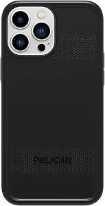 Pelican Protector Series - Iphone 13 Pro Case 6.1" [Wireless Charging Compatible] Anti-Scratch Tech [15ft Mil-Grade Drop Protection] Protective Cover For Iphone 13 Pro - Black