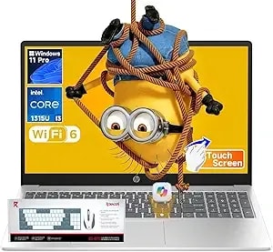 Hp 15.6" Touchscreen Laptop 2026, Intel Core i3-1315u (Up To 4.5ghz), 16gb Ram 512gb Ssd, Windows 11 Pro, Anti-Glare Hd Display, Wi-Fi 6, Ai Copilot Key – Business & Student Bundle