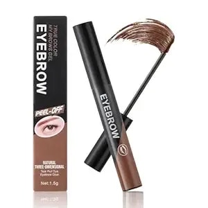Eyebrow Gel - Tattoo Eyebrow Gel Easy Peel Off Waterproof & Smudge-Proof, Eye Brow Gel 3 Days Duration, Eyebrow Pencils For Women Creating Charming Voluminous Brow Makeup (Dark Brown)