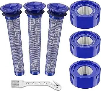 Filter For Dyson v8 Filter Replacement, Animal, Absolute Cordless Vacuum v7 - Fit For Dyson v8 Absolute Vacuum, v8 Animal, v7 Animal Vacuum, sv10 sv11 s25 sv37, Replaces Part# 965661-01 & 967478-01