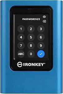 Kingston Ironkey Vault Privacy 80 1.92tb External Ssd - Fips 197 - Xts-Aes 256gb Encrypted - Touch Screen Pin - Secure Data Protection - ikvp80es/1920g