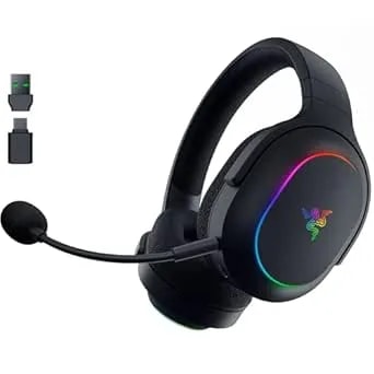 Razer Barracuda X Chroma Wireless Gaming Headset: 2.4ghz Wireless & Bluetooth - Lightweight - Chroma Rgb - 40mm Drivers - Cardioid Mic - 70 Hr Battery - For Pc, Mac, ps5, Switch 2, Smartphone - Black