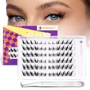 Pop Press Self-Adhesive Manga & Fairy Lash Clusters Kit, 1-Minute Pre-Glued Press-On, 10-14mm D-Curl, Includes Tweezers, All-Day No-Fall, Ideal For Parties & Dramatic Makeup