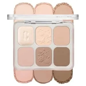 Clio Muse Master Eyeshadow Palette, Korean Royal Heritage Edition, Neutral Beige 6-Color Eyeshadow Palette With Matte Satin Shimmer, Blendable Baked Cream Powder Formula (03 Beige One Step)