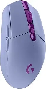 Logitech g305 Lightspeed Wireless Gaming Mouse, Hero Sensor, 12,000 Dpi, Lightweight, 6 Programmable Buttons, 250h Battery, On-Board Memory, Compatible With Pc, Mac - Lilac