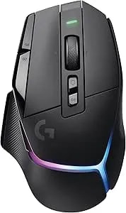 Logitech G502 X Plus Wireless Gaming Mouse: Optical Switches, Lightsync RGB, 13 Buttons, Infinite Scroll Toggle, <130 Hr Battery Life, USB-C, Powerplay Wireless Charging Capable, For PC/Macos - Black