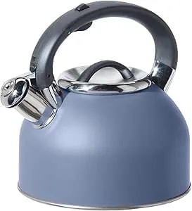 Oggi Tea Kettle For Stove Top - 64oz / 1.9lt, Stainless Steel With Loud Whistle, Ideal Hot Water Kettle And Water Boiler - Blue