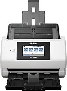 Epson Ds-790wn Wireless Network Color Document Scanner For Pc And Mac With Duplex Scanning,Computer-Free Function, 100-Page Auto Doc Feeder (Adf) And 4.3" Colorful Lcd Touchscreen