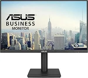 ASUS 24” 1080P Business Monitor (VA24DQFS) - IPS, 100Hz, 1ms, Adaptive-Sync, HDMI, Displayport, VGA, For Working And Gaming, Ergo Design, Blue Light Filter, Flicker Free, 3 Yr Warranty TAA Compliant