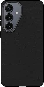 Otterbox Samsung Galaxy s26+ Symmetry Series Cactus Leather Case - Noir Ash (Black), Ultra-Sleek, Wireless Charging Compatible, Raised Edges Protect Camera & Screen