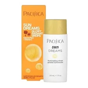Pacifica Sunset Glow Drops – Face Bronzer - Vitamin C Face Bronzing Makeup For Instant Sun-Kissed Glowing Illuminator & Hydrating Skin Tint - Buildable Highlighter Drops Vegan Dermatologist Tested