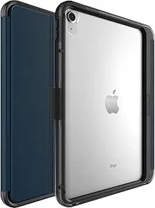 Otterbox Symmetry Folio Series Case For Ipad (A16) & Ipad 10th Gen - Coastal Evening (Clear/Black/Blue), Ultra-Sleek Design, Multiple Viewing Positions, Magnetic Sleep/Wake Cover