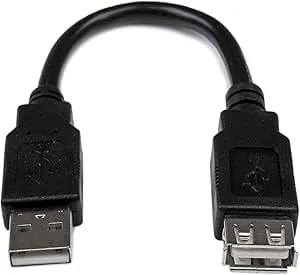 6in USB 2.0 Extension Adapter Cable A To A - M/F
