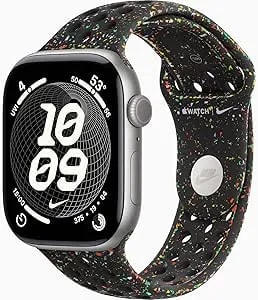 Apple Watch Series 11 [GPS + Cellular, 46mm] Space Gray Aluminum Case With Midnight Black Nike Sport Band, S/M (Renewed)