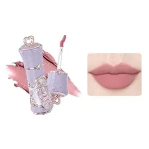 Flower Knows Bunny Garden Cloud Lip Cream,Long Lasting Dusty Petal Pink Matte Lipstick,Hydrating Lip Stain,Transfer & Smudge-Proof Velvet Lipstick,Gift-Worthy,0.17 Fl Oz(b04 Chiffon Petal)