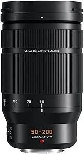 Panasonic Lumix Professional 50-200mm Camera Lens, G Leica Dg Vario-Elmarit, f2.8-4.0 Asph, Dual I.S. 2.0 With Power O.I.S, Mirrorless Micro Four Thirds, H-es50200 (Black)