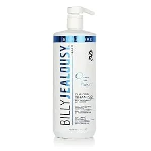 Billy Jealousy Ocean Front Clarifying Shampoo For Build Up, Excess Oil, Dirt, Product & Hard Water, Refreshing Oily Hair Shampoo For Men, Scalp Detox Unclogs Hair Follicles, Paraben-Free, 33.8 Fl Oz