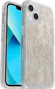 Otterbox Iphone 13 (Only) - Symmetry Clear Series Case - Wallflower - Ultra-Sleek - Wireless Charging Compatible - Raised Edges Protect Camera & Screen - Non-Retail Packaging