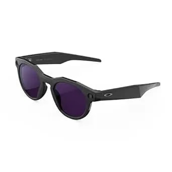 Oakley Meta Hstn, Black - Smart Ai Glasses For Men, Women — Performance For Sports, Athletes — Camera, Audio, Video — 8 Hour Battery — 3k Hd Resolution — Amethyst Transitions® Lenses